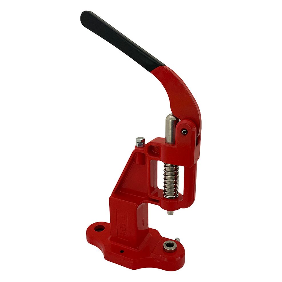 manual hand press machine for eyelets, grommets, rivets, snap buttons and more red