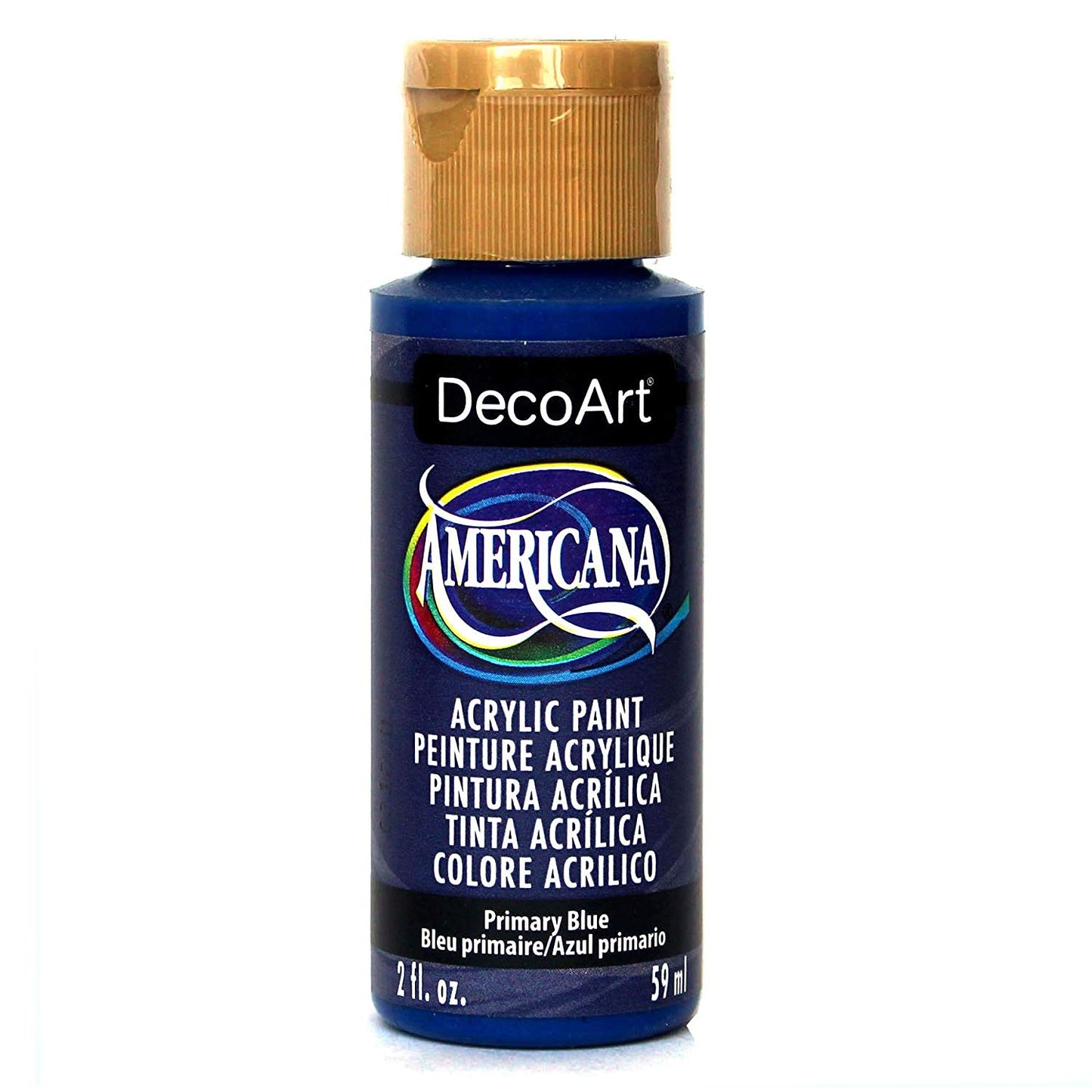 decoart americana acrylic - primary blue - 2oz