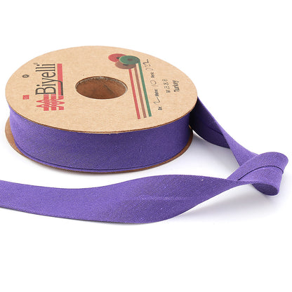 hobby trendy cotton bias binding tape (single fold) 20mm-13/16inch (10meters-10.93yards) purple