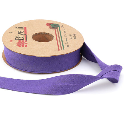hobby trendy cotton bias binding tape (single fold) 20mm-13/16inch (25meters-27.34yds) garment accessories purple