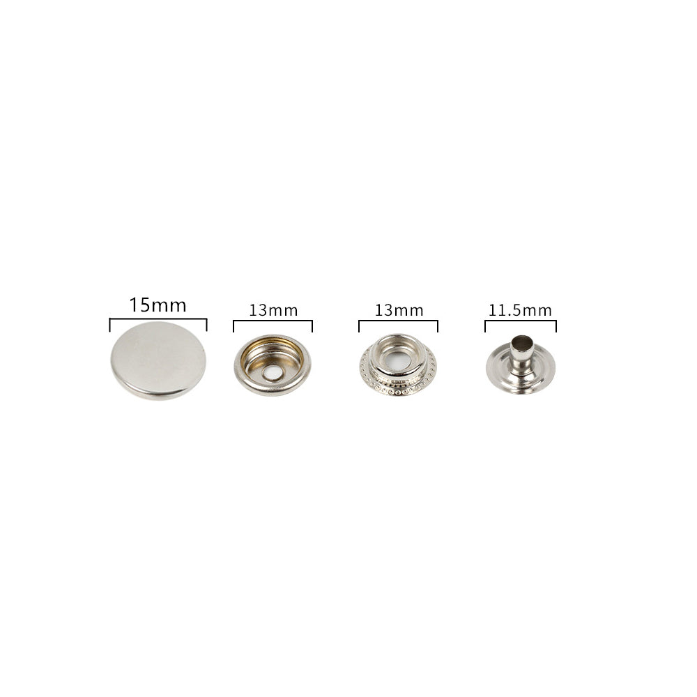 15 mm (61) Utility Snap Buttons ( line 24) – Hobby Trendy