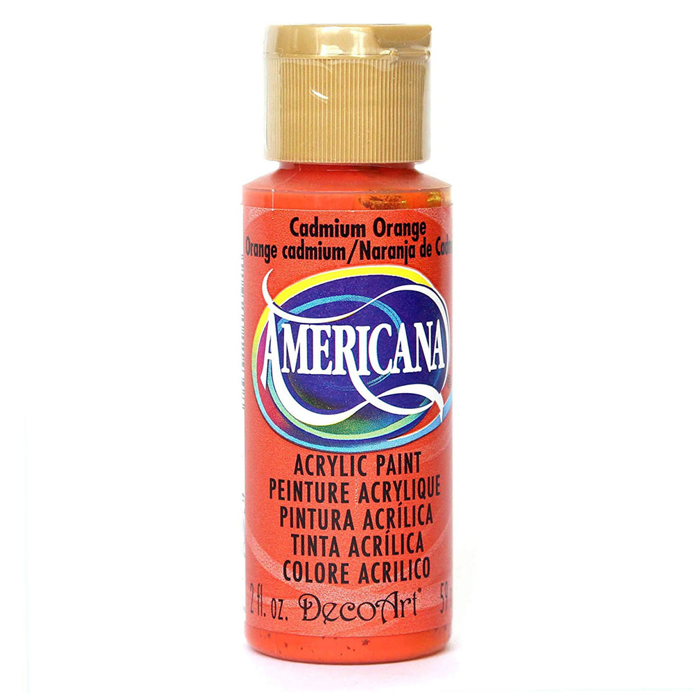 decoart americana acrylic - cadmium orange - 2oz