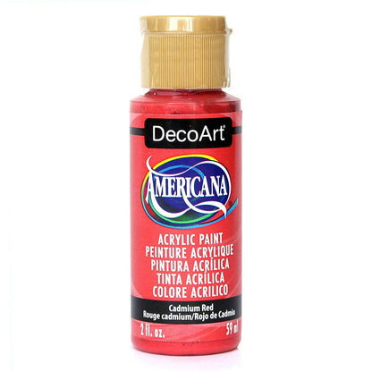 decoart americana acrylic - cadmium red - 2oz