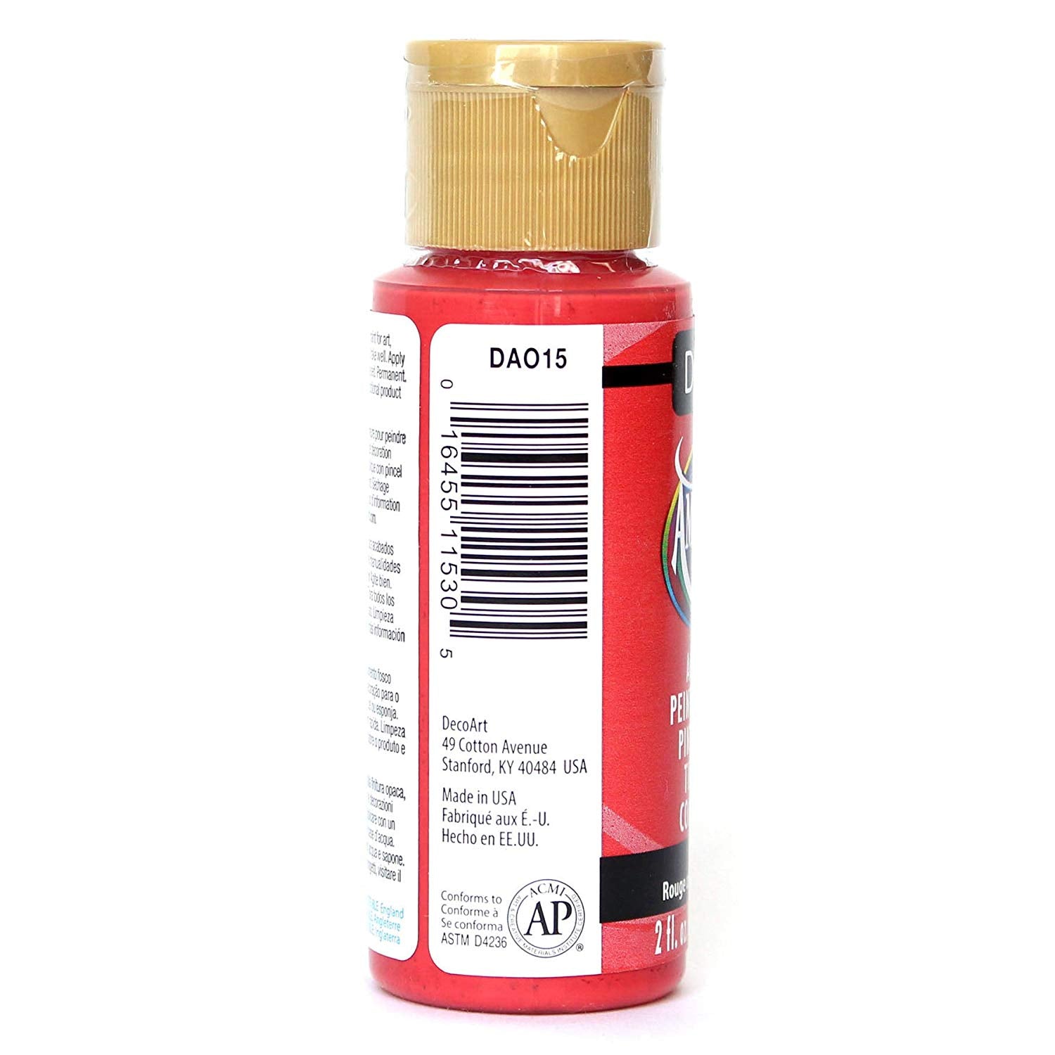 decoart americana acrylic - cadmium red - 2oz