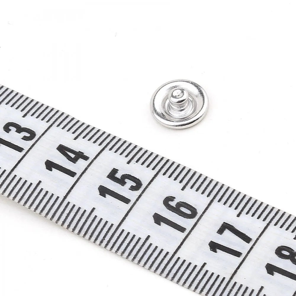 9.5 mm Open Ring Snap Fastener Baby Dress, Shirt Silver Press Studs – Hobby  Trendy