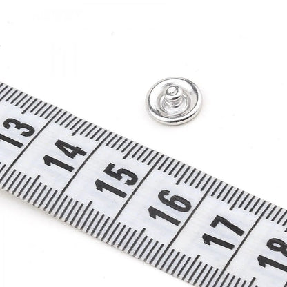 9.5 mm open ring snap fastener baby dress, shirt silver press studs