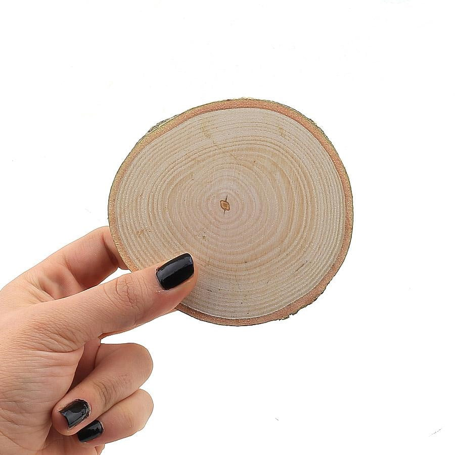 round wood plaque (9~11 cm)