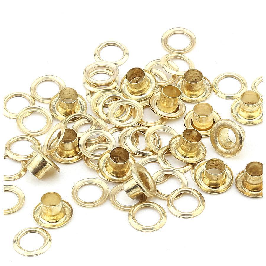 eyelets - no 24 goldtone / 100 set